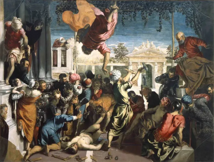 Framed Print : The Miracle of the Slave (The Miracle of Saint Mark). Artist: Tintoretto, Jacopo (1518-1594) Framed Print : The Miracle of the Slave (The Miracle of Saint Mark). Artist: Tintoretto, Jacopo (1518-1594)