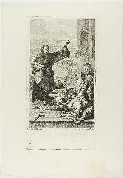 The Miracle of St. Anthony of Padua, c.1737-72. Creator: Lorenzo Tiepolo