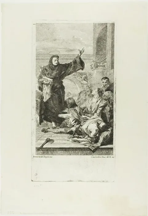 Framed Print : The Miracle of St. Anthony of Padua, c.1737-72. Creator: Lorenzo Tiepolo Framed Print : The Miracle of St. Anthony of Padua, c.1737-72. Creator: Lorenzo Tiepolo
