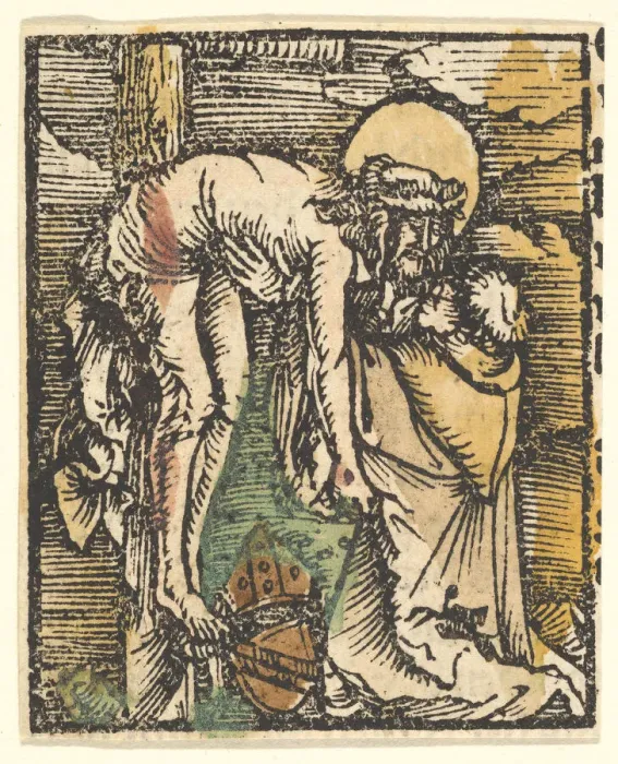Framed Print : The Miracle of St. Bernard (copy), after 1512. Creator: Unknown Framed Print : The Miracle of St. Bernard (copy), after 1512. Creator: Unknown