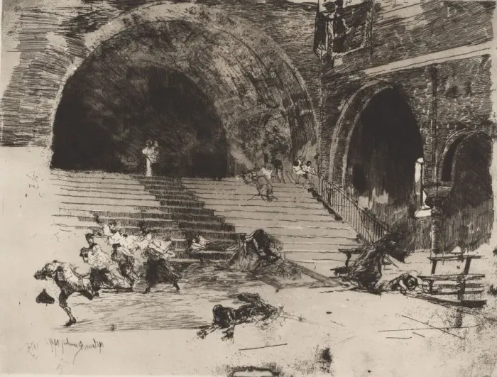 Framed Print : A Miracle (Un Miracle), 1874. Creator: Mose, Bianchi Framed Print : A Miracle (Un Miracle), 1874. Creator: Mose, Bianchi