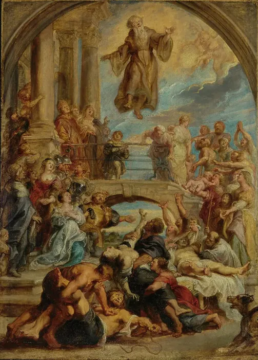 Framed Print : The Miracles of Saint Francis of Paola, about 1627-1628. Creator: Peter Paul Rubens Framed Print : The Miracles of Saint Francis of Paola, about 1627-1628. Creator: Peter Paul Rubens