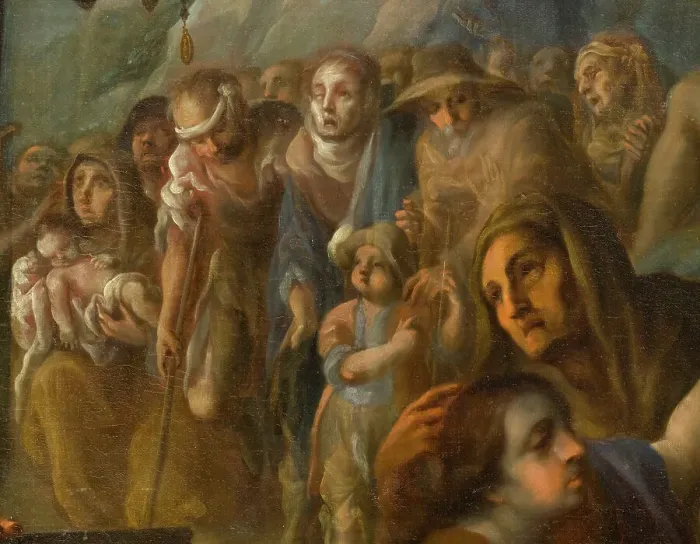 Framed Print : Miracles of Saint Salvador de Horta (Milagros del beato Salvador de Horta) (image 3 of 4), c1720. Creator: Juan Rodríguez Juárez Framed Print : Miracles of Saint Salvador de Horta (Milagros del beato Salvador de Horta) (image 3 of 4), c1720. Creator: Juan Rodríguez Juárez