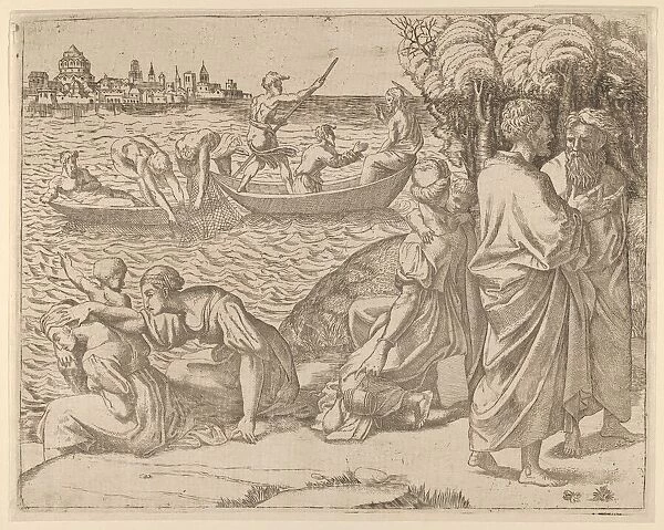 The Miraculous Draught of Fishes, 1540-50. 1540-50. Creator: Anon