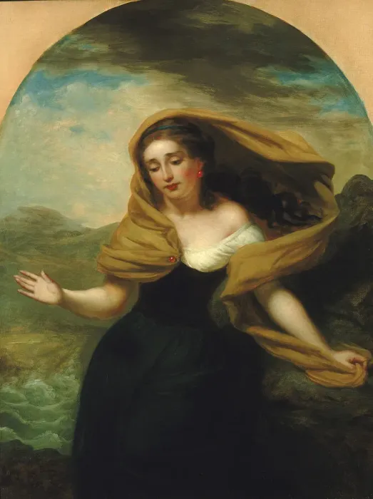 Framed Print : Miranda (from The Tempest'), 1856. Creator: George Henry Hall Framed Print : Miranda (from The Tempest'), 1856. Creator: George Henry Hall
