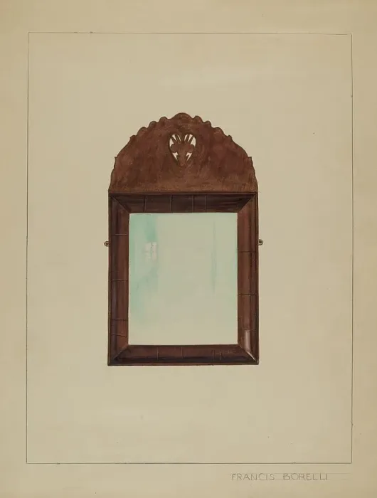 Framed Print : Mirror, c. 1936. Creator: Francis Borelli Framed Print : Mirror, c. 1936. Creator: Francis Borelli