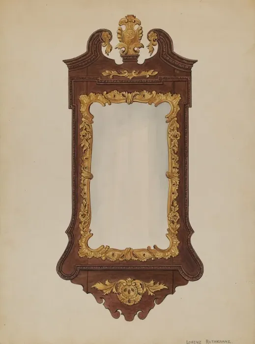 Framed Print : Mirror, c. 1936. Creator: Lorenz Rothkrantz Framed Print : Mirror, c. 1936. Creator: Lorenz Rothkrantz
