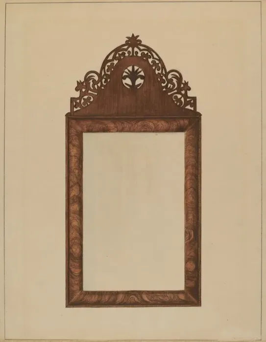 Framed Print : Mirror, c. 1936. Creator: Nicholas Gorid Framed Print : Mirror, c. 1936. Creator: Nicholas Gorid