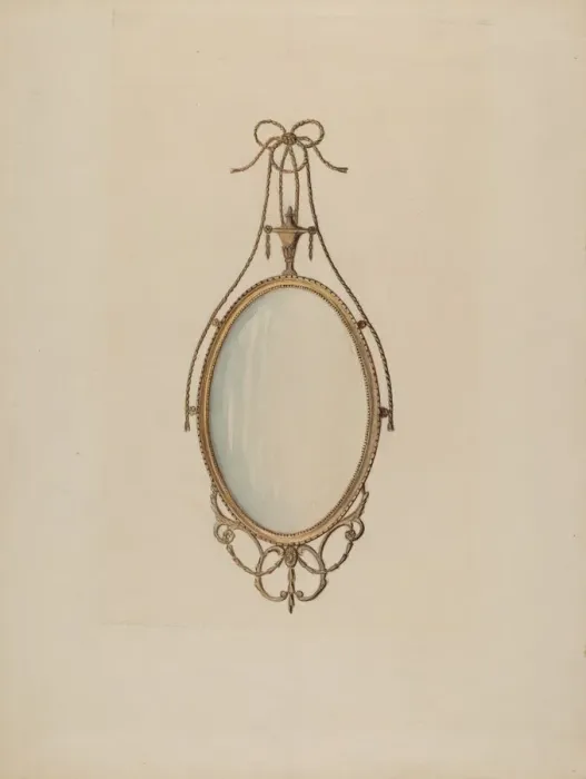 Framed Print : Mirror, c. 1936. Creator: Nicholas Gorid Framed Print : Mirror, c. 1936. Creator: Nicholas Gorid