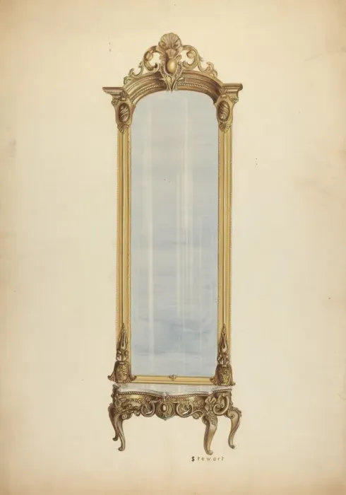 Framed Print : Mirror, c. 1937. Creator: Robert Stewart Framed Print : Mirror, c. 1937. Creator: Robert Stewart
