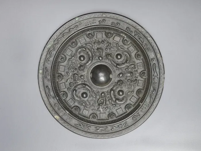 Framed Print : Mirror (chien), Sui or Tang dynasty, 6th-9th century. Creator: Unknown Framed Print : Mirror (chien), Sui or Tang dynasty, 6th-9th century. Creator: Unknown