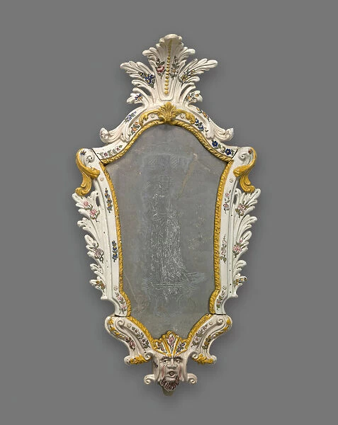 Mirror: Female Harlequin, Italy, 1740  /  60. Creator: Unknown