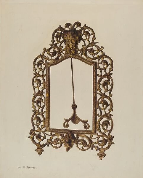 Mirror Frame, 1940. Creator: John H. Tercuzzi