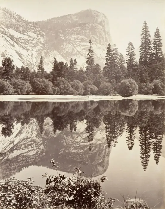 Framed Print : Mirror Lake, Yosemite, ca. 1872, printed ca. 1876. Creator: Attributed to Carleton E Framed Print : Mirror Lake, Yosemite, ca. 1872, printed ca. 1876. Creator: Attributed to Carleton E
