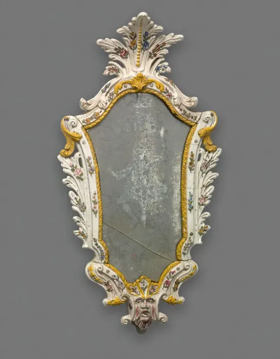 Framed Print : Mirror: Male Harlequin, Italy, 1740 / 60. Creator: Unknown Framed Print : Mirror: Male Harlequin, Italy, 1740 / 60. Creator: Unknown