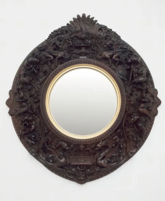 Framed Print : Mirror, Siena, 1870. Creators: Carlo Bartolozzi, Nicodemo Ferri Framed Print : Mirror, Siena, 1870. Creators: Carlo Bartolozzi, Nicodemo Ferri