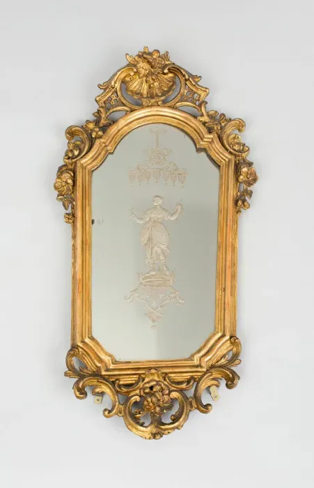 Framed Print : Mirror, Venice, Mid 18th century. Creator: Thomas Williamson Framed Print : Mirror, Venice, Mid 18th century. Creator: Thomas Williamson