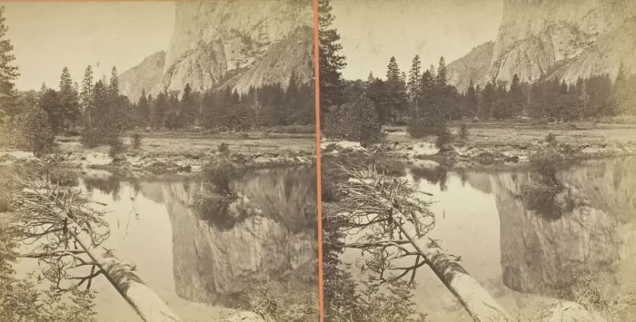 Framed Print : Mirror View of El Capitan, Yosemite Valley, Mariposa County, Cal. 1861 / 76 Framed Print : Mirror View of El Capitan, Yosemite Valley, Mariposa County, Cal. 1861 / 76