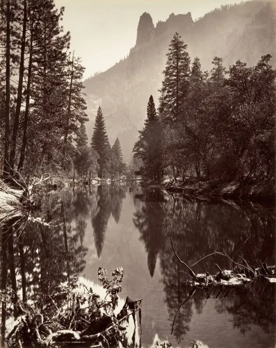Framed Print : Mirror View of Sentinel Rock, Yosemite, ca. 1872, printed ca. 1876 Framed Print : Mirror View of Sentinel Rock, Yosemite, ca. 1872, printed ca. 1876