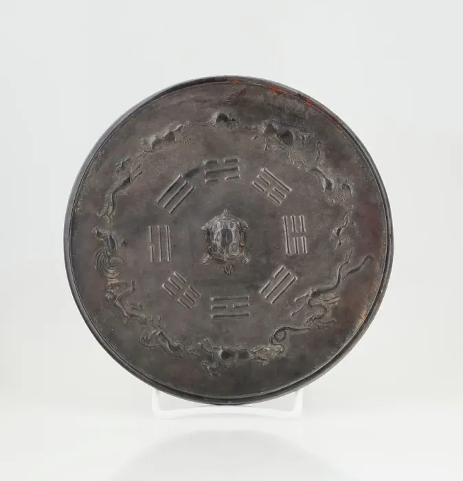 Framed Print : Mirror with zodiac and trigram designs, Song dynasty (960-1279). Creator: Unknown Framed Print : Mirror with zodiac and trigram designs, Song dynasty (960-1279). Creator: Unknown