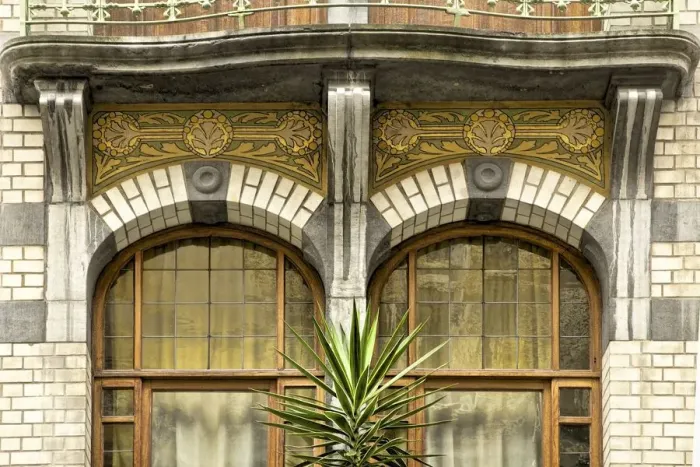 Framed Print : Miscellaneous Brussels art nouveau details, Belgium, c2014-c2017. Artist: Alan John Ainsworth Framed Print : Miscellaneous Brussels art nouveau details, Belgium, c2014-c2017. Artist: Alan John Ainsworth