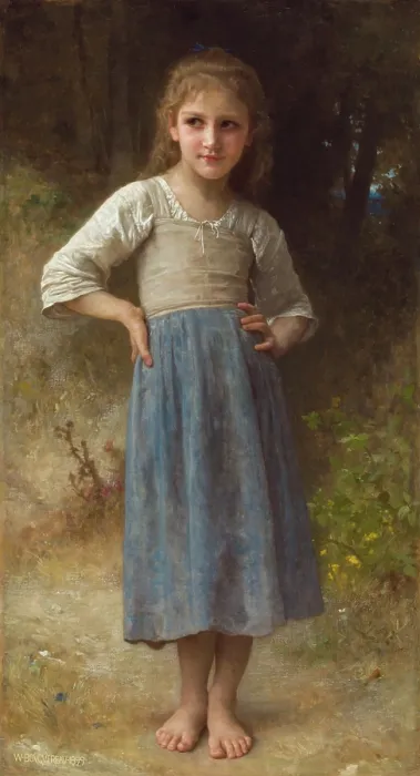 Framed Print : The Mischievous One, 1899. Creator: William-Adolphe Bouguereau Framed Print : The Mischievous One, 1899. Creator: William-Adolphe Bouguereau