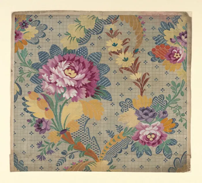 Framed Print : Mise-en-carte (Point-paper), France, 1785. Creator: Germain Freres Framed Print : Mise-en-carte (Point-paper), France, 1785. Creator: Germain Freres