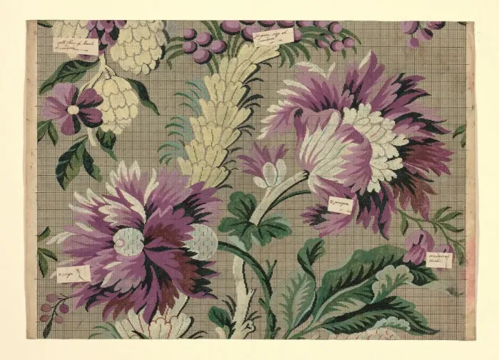 Framed Print : Mise-en-carte (Point-paper), France, 1760  /  90. Creators: J Bt Clere, Germain Freres