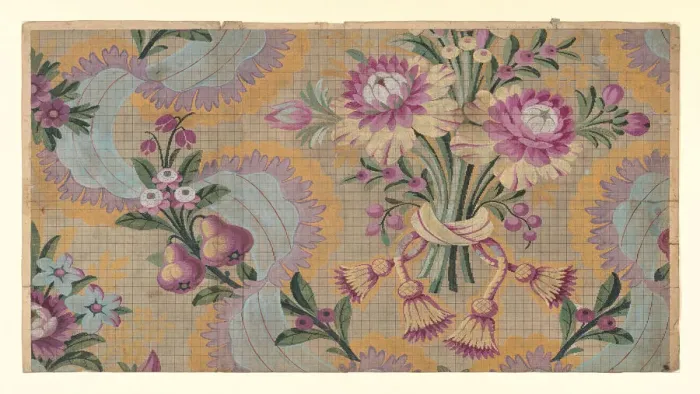 Framed Print : Mise-en-carte (Point-paper), France, 1787. Creators: Germain Freres, J Bt Clere Framed Print : Mise-en-carte (Point-paper), France, 1787. Creators: Germain Freres, J Bt Clere
