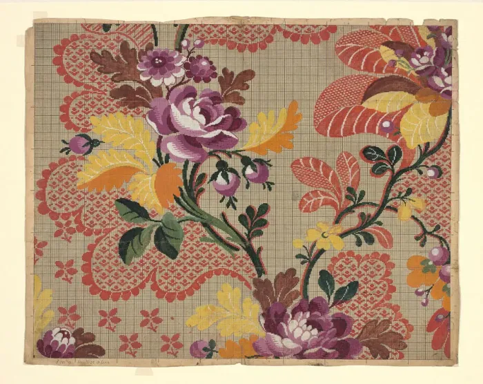 Framed Print : Mise-en-carte (Point-paper), France, 1760s. Creators: Nicolas Guerin et cie Framed Print : Mise-en-carte (Point-paper), France, 1760s. Creators: Nicolas Guerin et cie