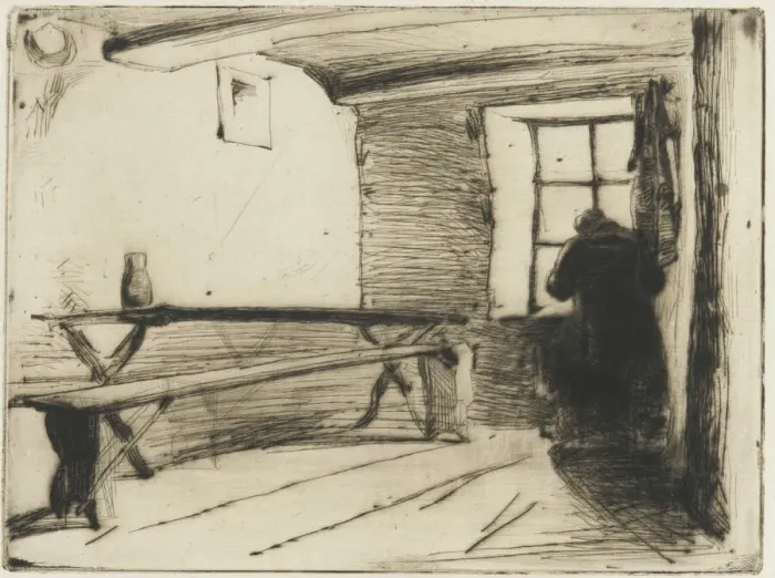 Framed Print : The Miser, 1858-1859. Creator: James Abbott McNeill Whistler Framed Print : The Miser, 1858-1859. Creator: James Abbott McNeill Whistler