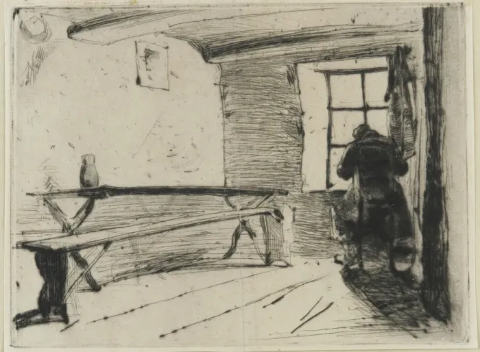 Framed Print : The Miser, 1858-1859. Creator: James Abbott McNeill Whistler Framed Print : The Miser, 1858-1859. Creator: James Abbott McNeill Whistler