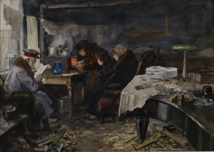Framed Print : Miserable life of Russian nobles and persons of high rank during the revolution, 1919 Framed Print : Miserable life of Russian nobles and persons of high rank during the revolution, 1919