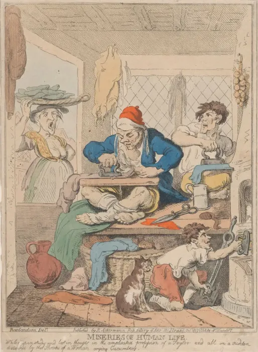 Framed Print : Miseries of Human Life: While Deep in Study and Lost in Thought in the Complicated Framed Print : Miseries of Human Life: While Deep in Study and Lost in Thought in the Complicated