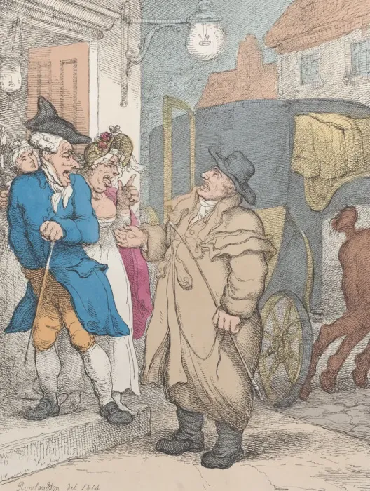 Framed Print : Miseries of London, or a Surly Saucy Hackney Coachman, June 4, 1814. June 4, 1814 Framed Print : Miseries of London, or a Surly Saucy Hackney Coachman, June 4, 1814. June 4, 1814