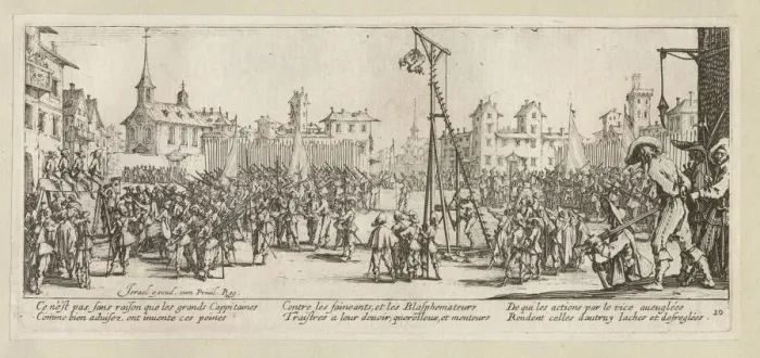 Framed Print : The Miseries and Misfortunes of War, folio 10: The Strappado, 1633 Framed Print : The Miseries and Misfortunes of War, folio 10: The Strappado, 1633