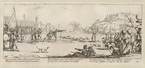 The Miseries and Misfortunes of War, folio 12: The Firing Squad, 1633