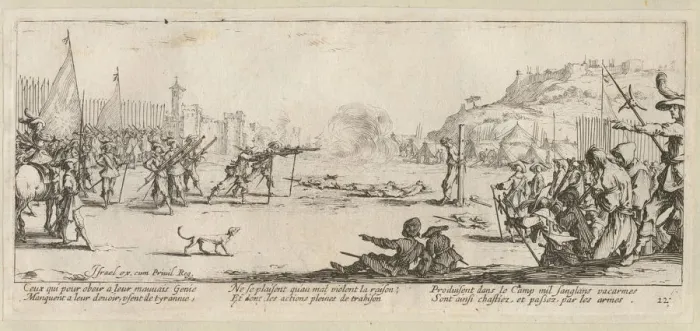 Framed Print : The Miseries and Misfortunes of War, folio 12: The Firing Squad, 1633 Framed Print : The Miseries and Misfortunes of War, folio 12: The Firing Squad, 1633