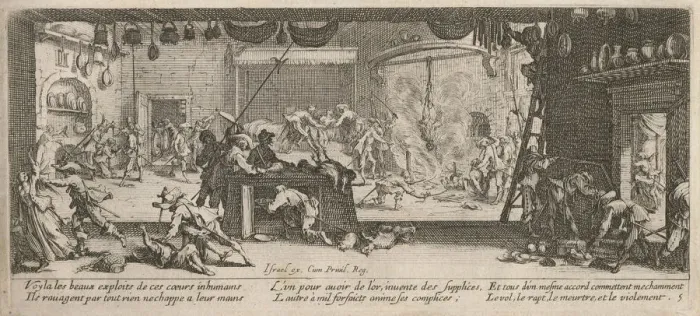 Framed Print : The Miseries and Misfortunes of War, folio 5: Plundering a large Farmhouse, 1633 Framed Print : The Miseries and Misfortunes of War, folio 5: Plundering a large Farmhouse, 1633