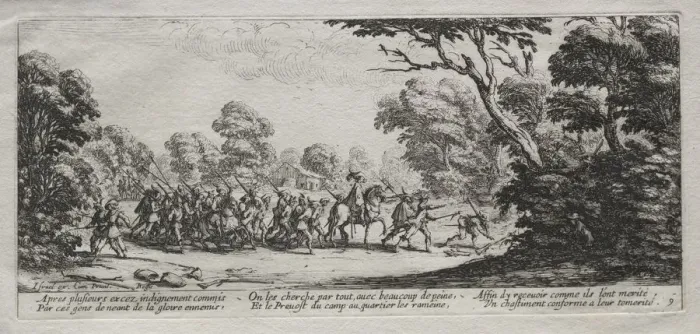 Framed Print : The Miseries of War: Arrest of Malefactors, 1633. Creator: Jacques Callot (French, 1592-1635) Framed Print : The Miseries of War: Arrest of Malefactors, 1633. Creator: Jacques Callot (French, 1592-1635)