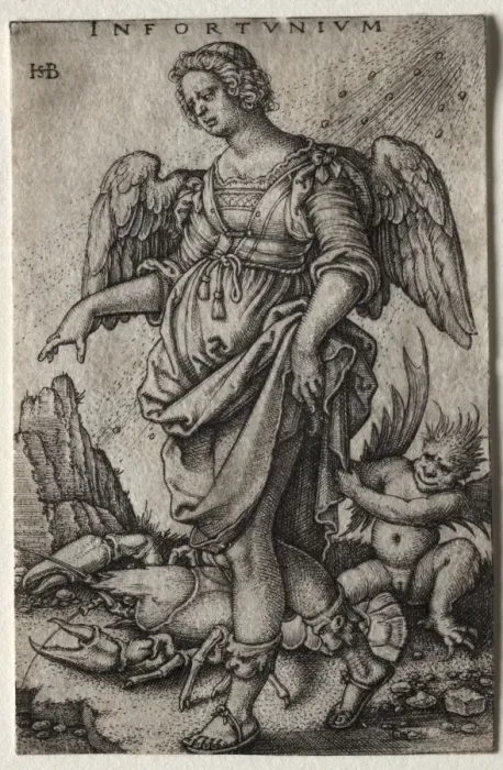 Framed Print : Misfortune. Creator: Hans Sebald Beham (German, 1500-1550) Framed Print : Misfortune. Creator: Hans Sebald Beham (German, 1500-1550)