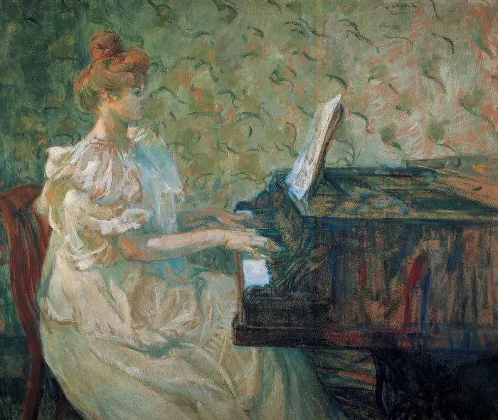 Framed Print : Misia Natanson at the Piano Framed Print : Misia Natanson at the Piano