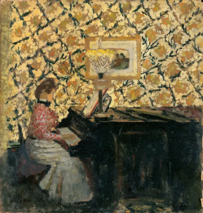 Framed Print : Misia at the Piano, 1895-1896 Framed Print : Misia at the Piano, 1895-1896