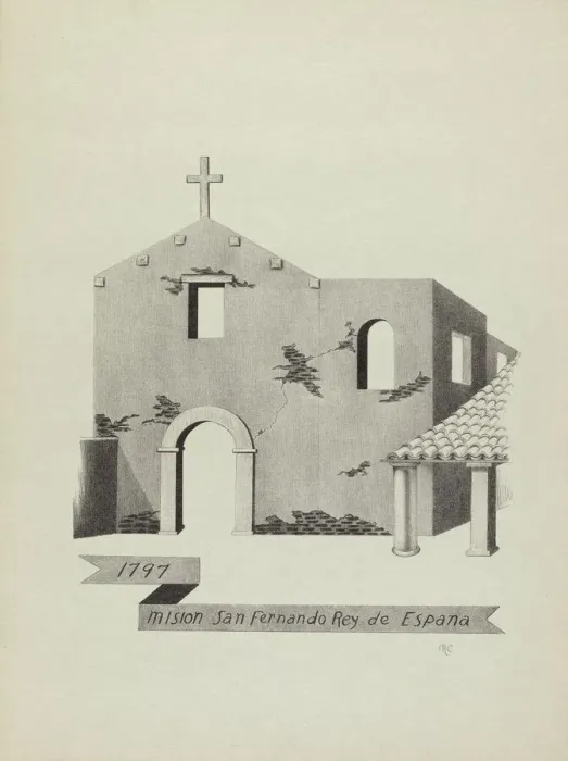 Framed Print : Mision San Fernando Rey de Espana. Creator: James Jones Framed Print : Mision San Fernando Rey de Espana. Creator: James Jones