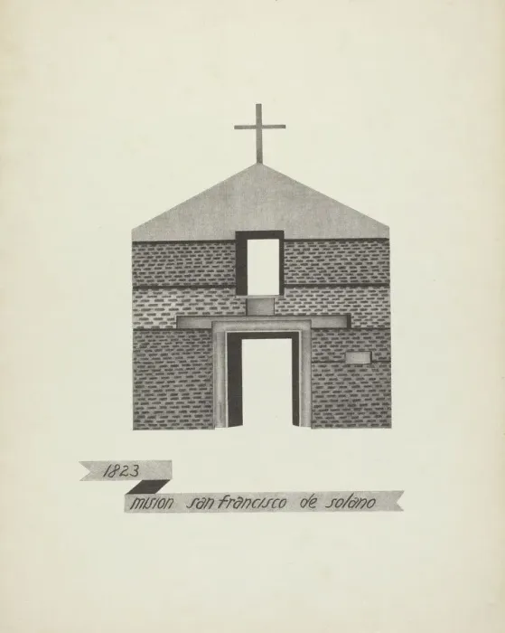 Framed Print : Mision San Francisco de Solano. Creator: James Jones Framed Print : Mision San Francisco de Solano. Creator: James Jones