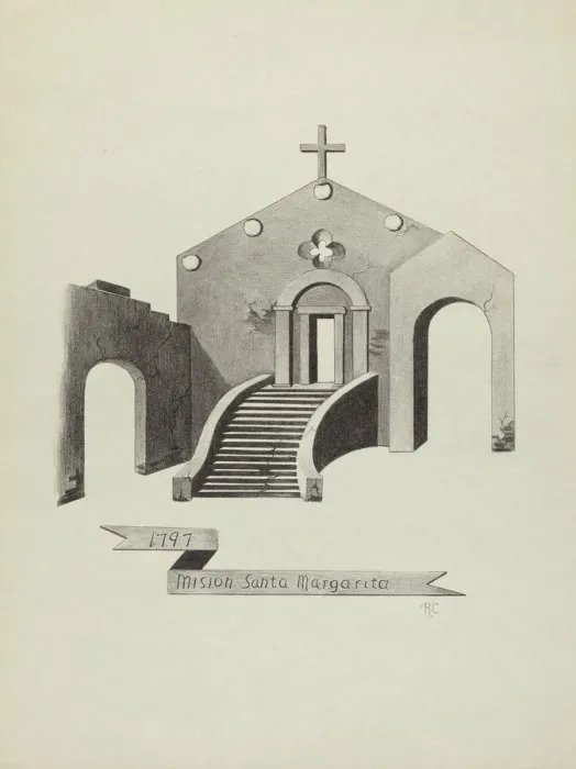 Framed Print : Mision Santa Margarita. Creator: James Jones Framed Print : Mision Santa Margarita. Creator: James Jones
