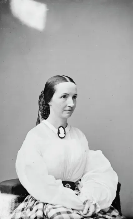 Framed Print : Miss A. J. Evans, between 1855 and 1865. Creator: Unknown Framed Print : Miss A. J. Evans, between 1855 and 1865. Creator: Unknown