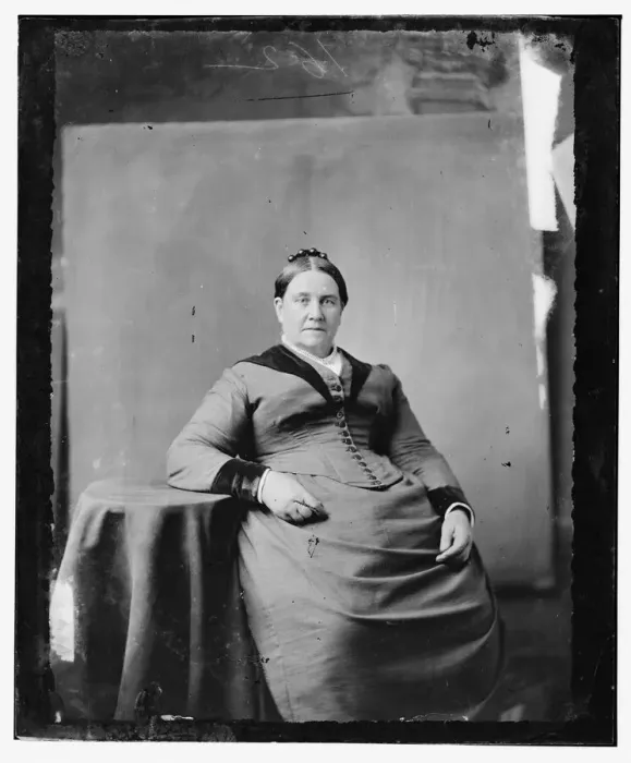 Framed Print : Miss Ballenger, great-grandmother of (Grace and Gladys Price), between 1865 and 1880. Creator: Unknown Framed Print : Miss Ballenger, great-grandmother of (Grace and Gladys Price), between 1865 and 1880. Creator: Unknown