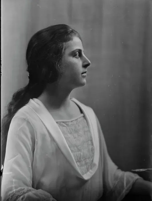 Framed Print : Miss Betty Kalisher, portrait photograph, 1919 June 23. Creator: Arnold Genthe Framed Print : Miss Betty Kalisher, portrait photograph, 1919 June 23. Creator: Arnold Genthe
