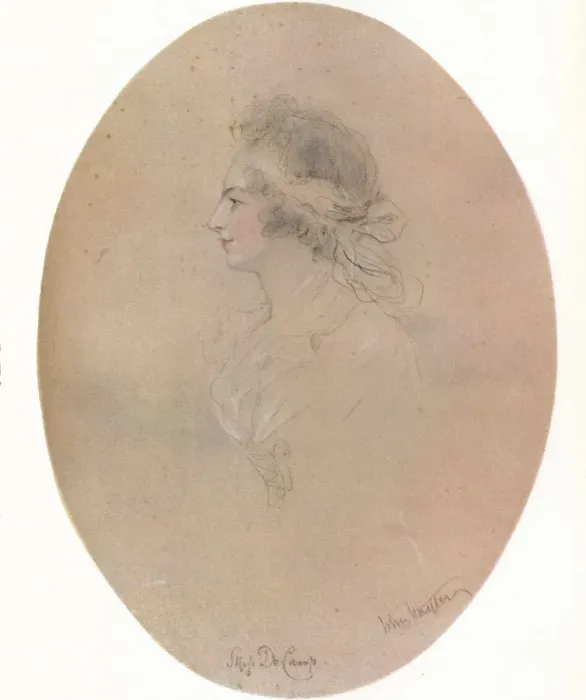 Framed Print : Miss De Camp, 19th century, (1923). Artist: John Hayter Framed Print : Miss De Camp, 19th century, (1923). Artist: John Hayter